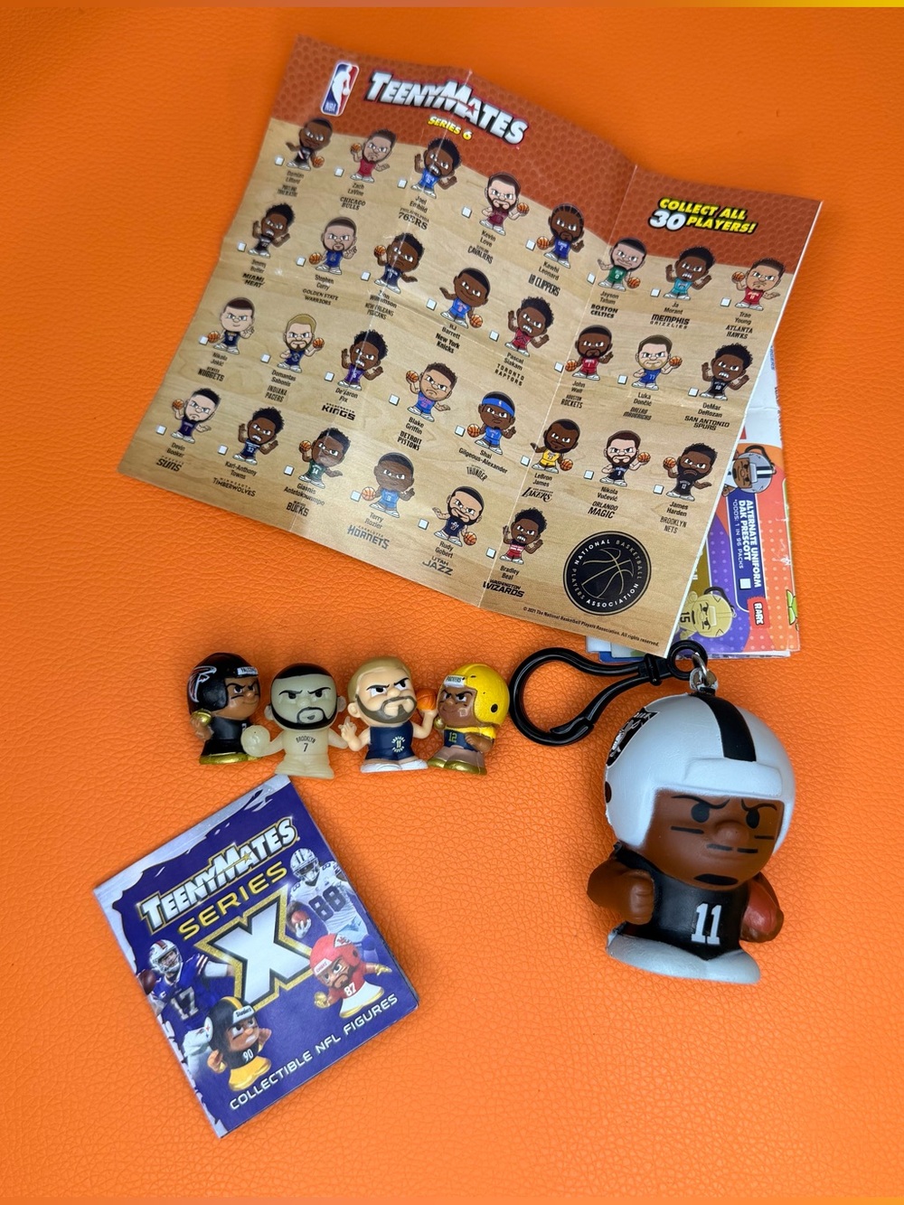 TeenyMates Various NBA & NFL Serie + Keychain Figurines